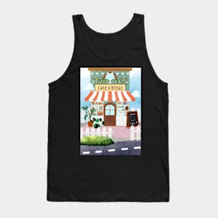 Aesthetic Delights at "Cake & Bread" Cafe Tank Top